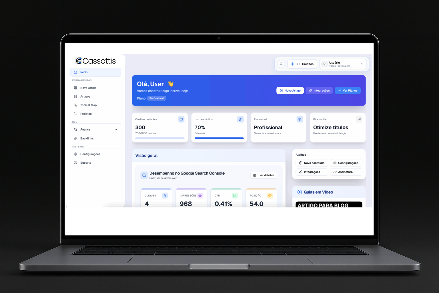 Dashboard de Sistema